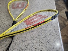 Set of 2 Wilson Hyper Alloy Squash Racquets - Yellow - Very Good Condition