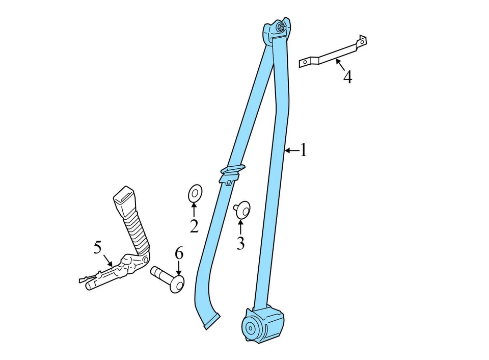 BMW 535I XDRIVE 2011-2016 - retractor cinturón de seguridad delantero derecho 7241754 Foto 3 de 4