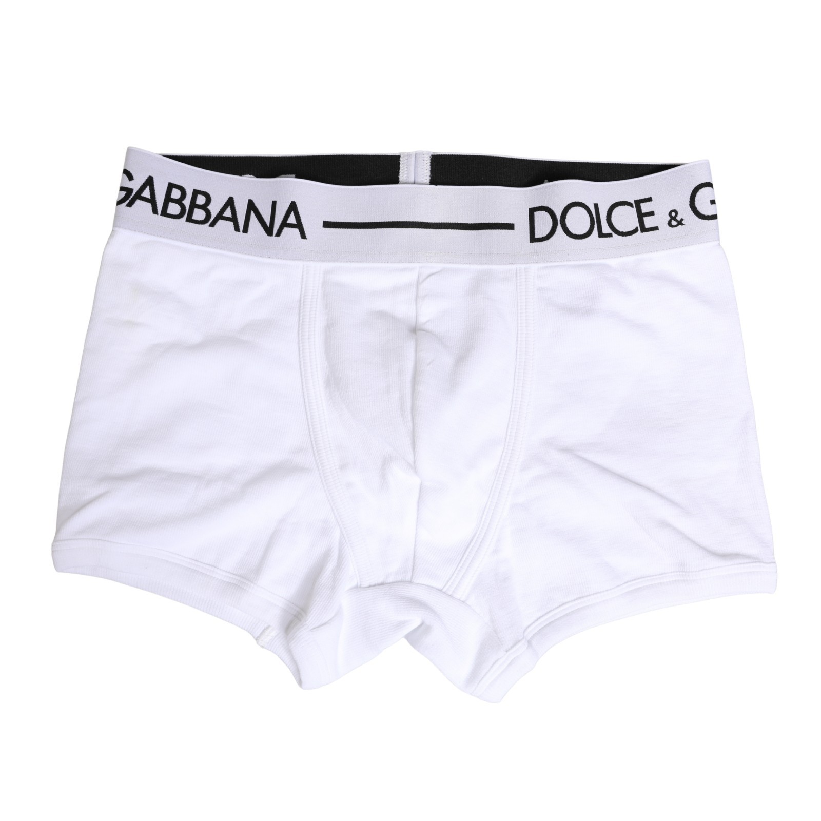 DOLCE - GABBANA Underwear White Logo Waistband Regular Boxer IT4 US S 130usd 15190₽
