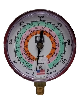 #ad Jb Industries M2 825 Gauge 3 1 8 Inch Diam High Side Red 800 Psi Made In USA $22.00