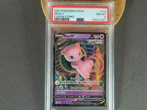 Mew V graded PSA 8 for sale on eBay