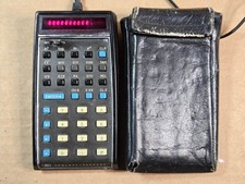 HP Hewlett Packard HP-35 Vintage Calculator RARE W/Pouch  Power Adaptor - Issue