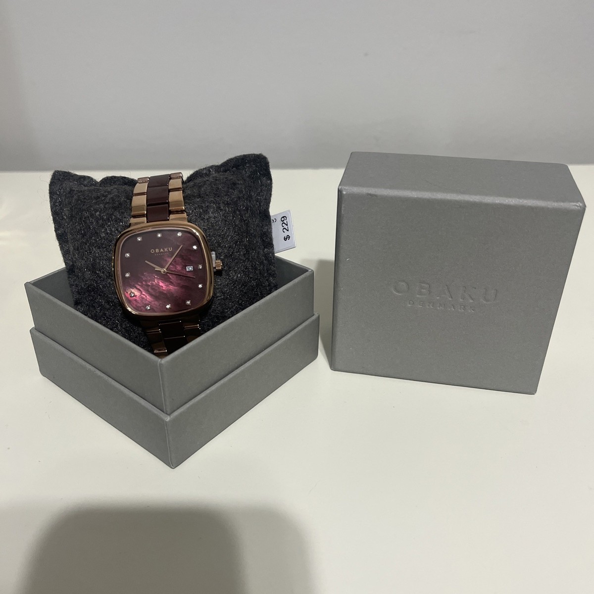 Obaku Denmark Timian Lille - Nut Quartz Watch NWT Obaku Timian Lille - Nut Quartz Watch New with Tags | eBay main image 4