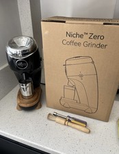 NICHE ZERO - Black 230V UK - Conical Burr Mazzer Coffee Grinder - Boxed