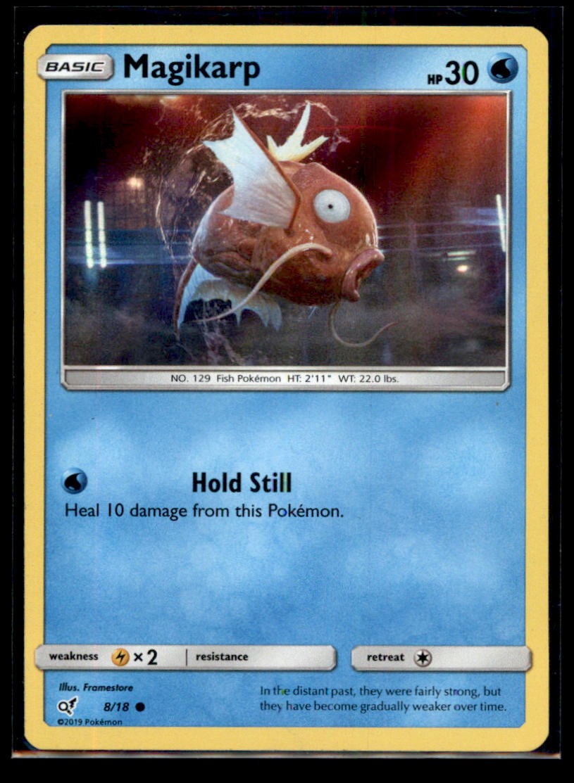MAGIKARP 8/18 COMMON DETECTIVE PIKACHU POKEMON HOLO LP