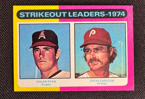 1974 Strikeout Leaders #312 1975 Topps Mini card