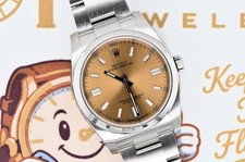 2020 Rolex Oyster Perpetual 36mm White Grape Dial Stainless Steel 116000 Watch
