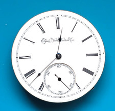 16 SIZE ELGIN GR. 92 11 JEWEL LEVER SET HUNTING POCKET WATCH MOVEMENT BAD STAFF