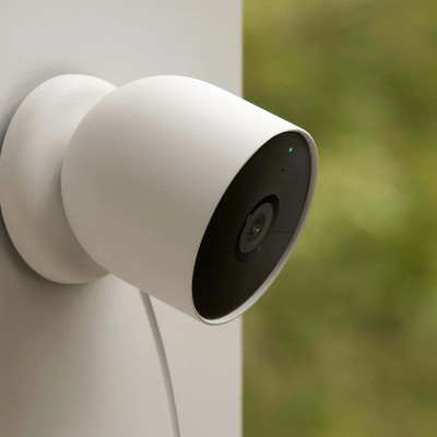 Google Nest Cam Indoor/Outdoor Surveillance Camera - Snow, Pack of 1