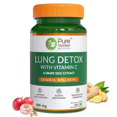 Pure Nutrition Lung Detox Capsules 800mg, 60 Capsules