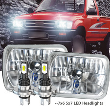 Pair 7x6 LED Headlight Hi-Lo beam DRL FIT Toy...