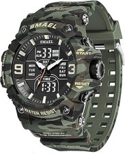 Reloj Para Hombre Relojes De Cuarzo Reloj Militar Digital Deportivo De Buceo NEW