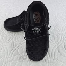 Hey Dude Wally Black Slip-On Shoes Toddler Size 10 TD10