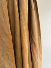 Pair Of vintage gold Velvet Curtains From Edwardian Country House 94inch drop