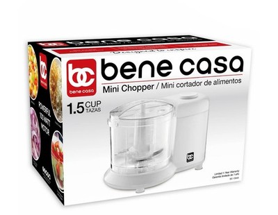 Bene Casa Mini Chopper / Mini cortador de alimentos / Brand New Sealed