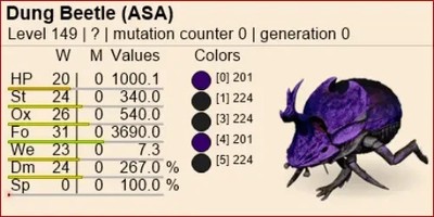 ARK Survival Ascended OFFICIAL PVE - DUNG BEETLE LOW LEVEL | eBay