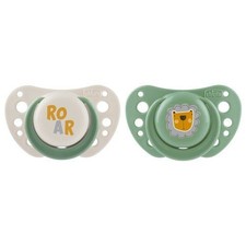2 Pack PHYSIOFORMA AIR Silicone Soacers 2-6 Months White Green Bean