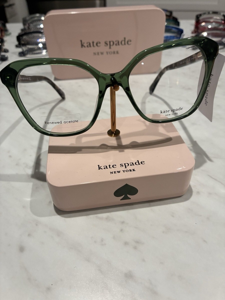 KATE SPADE CINZIA Eyeglasses Eye Glasses GREEN 1ED Authentic New