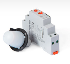 Interruttore crepuscolare modulare 1DIN regolabile CR201DI controllo automatico