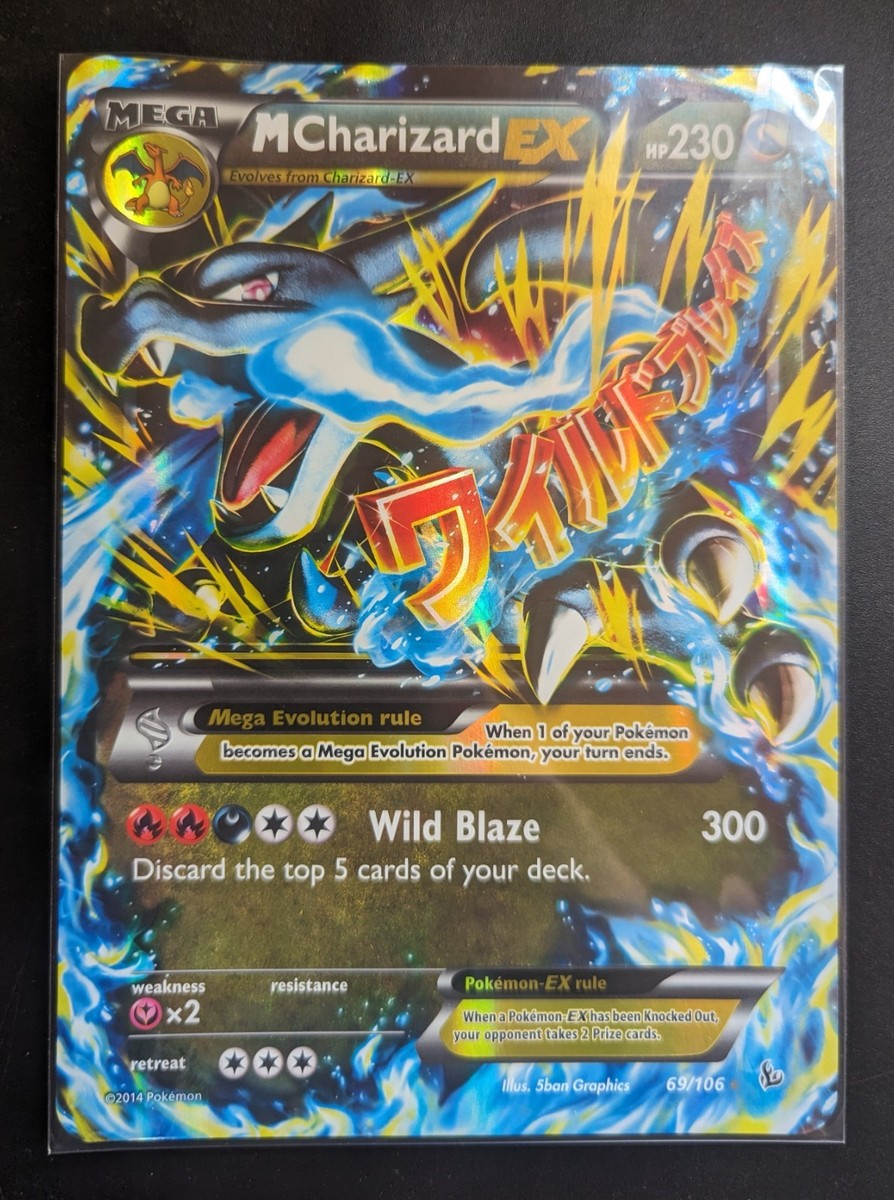 M Charizard EX 69/106 XY Flashfire Ex/NM- Jumbo Card Promo Pokemon