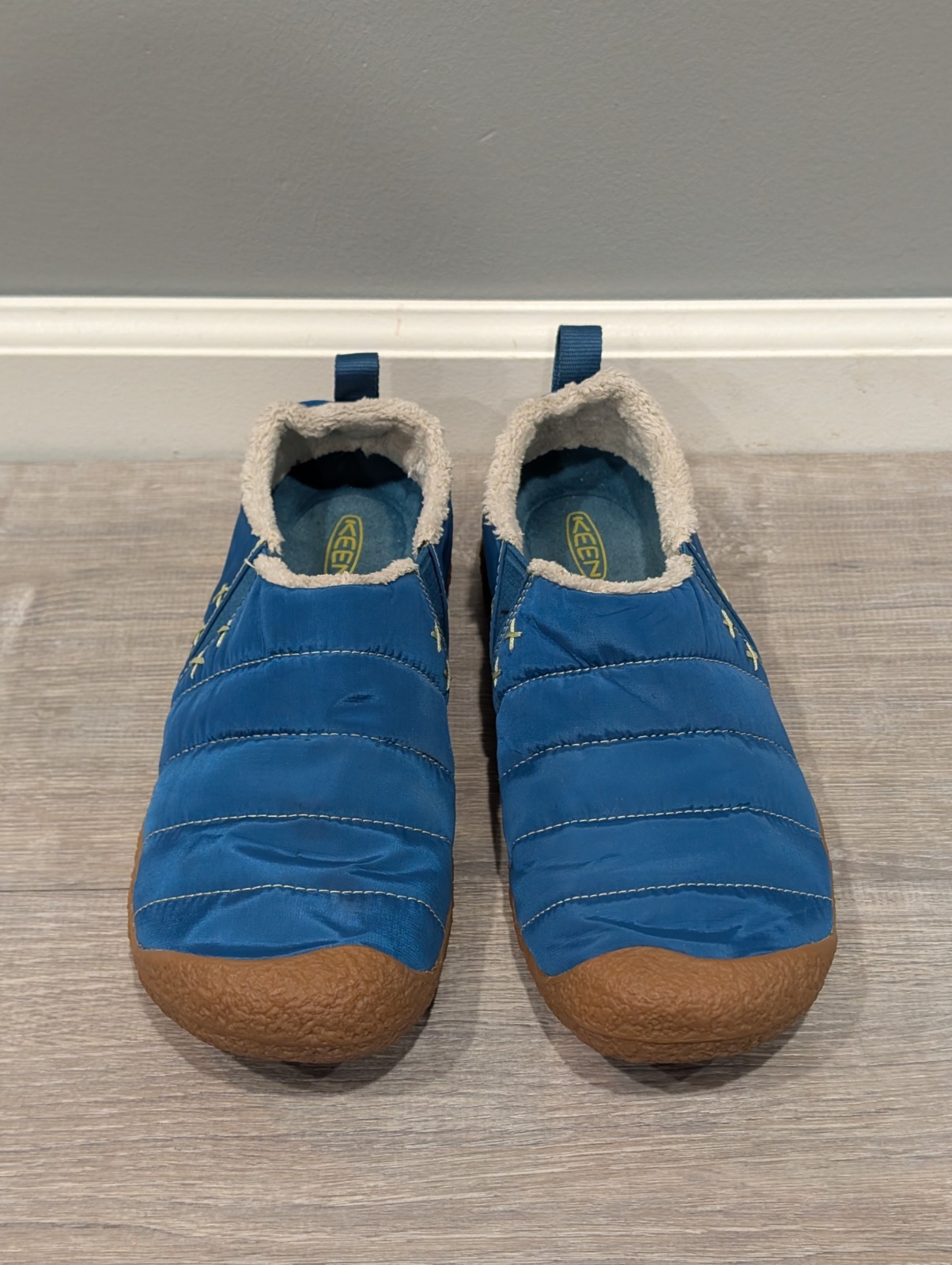 Scarpe slip on Keen donna Howser II blu trapuntate outdoor escursionismo comode taglia 10