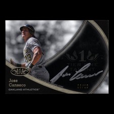 2020 Jose Canseco Topps Tier One Auto /10 Silver Ink