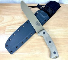 ESEE Junglas II Fixed Knife 8.38" 1095HC Steel Drop Point Blade Micarta Handle