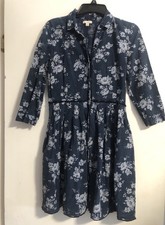 GAP Women’s Size Small Dress Floral Design Buttons Two Pockets 100% Cotton