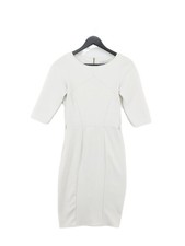 Closet Bodycon Midi Dress UK8 in Cream