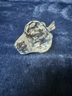 Vintage Waterford Ireland Cut Crystal Strawberry Paperweight 3 1/2"