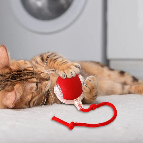 Juguetes interactivos para gatos bola rodante eléctrica mascota juego de gatito móvil automático - Imagen 10 de 20