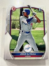 Lot (50) JOSUE DE PAULA 2023 Bowman Baseball ALL 1st Bowman base paper cards