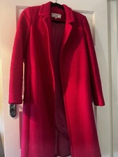 Pink Wool Designer Coat Size 10 Helene Berman Worn Twice