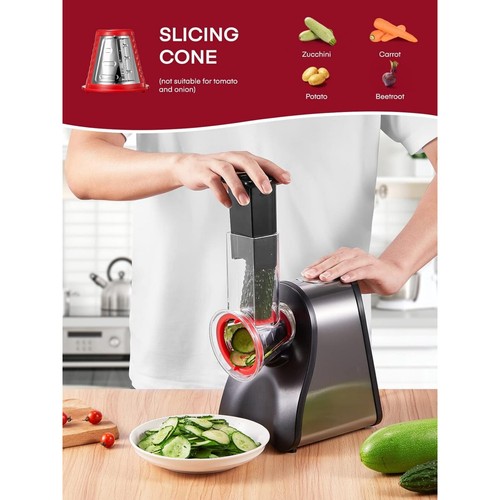 Electric cheese grater 150w electric grater for fruits and vegetables - Picture 4 of 5