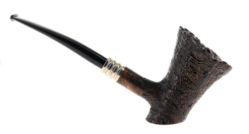 Pipa C-pipe GRUPPO 5 sabbiata marrone shape stand up cherrywood dublin barktop - Picture 3 of 9