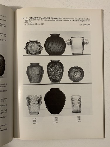 Phillips NY Fine Lalique Glass Art Nouveau Deco Ceramics Auction Catalog 1981 - Picture 4 of 12