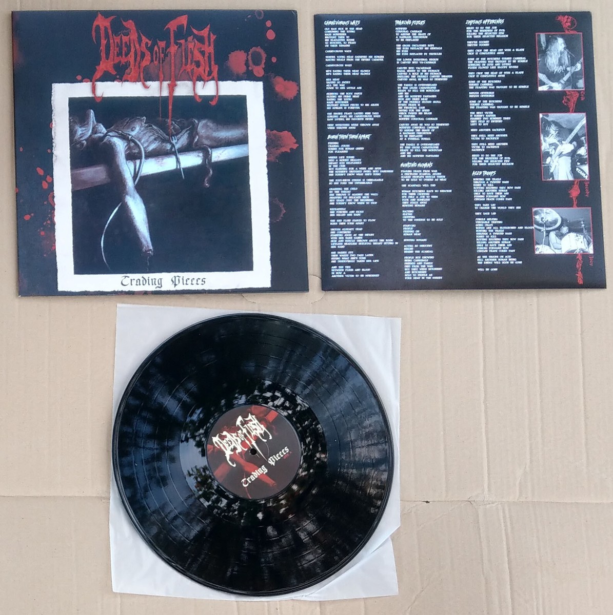 DEEDS OF FLESH ‎– Trading Pieces (Ltd. 180g Black Vinyl) 300