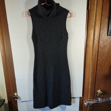 FOREVER 21 WOMEN'S DRESS, Size L, Charcoal Gray, Sleeveless, Funnel Collar