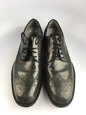 Kenneth Cole Collection Rig Wall Dark Gray Leather Wingtip KENNETH COLE Reaction Classy Man Pewter Grey Wingtip Leather  main image 3