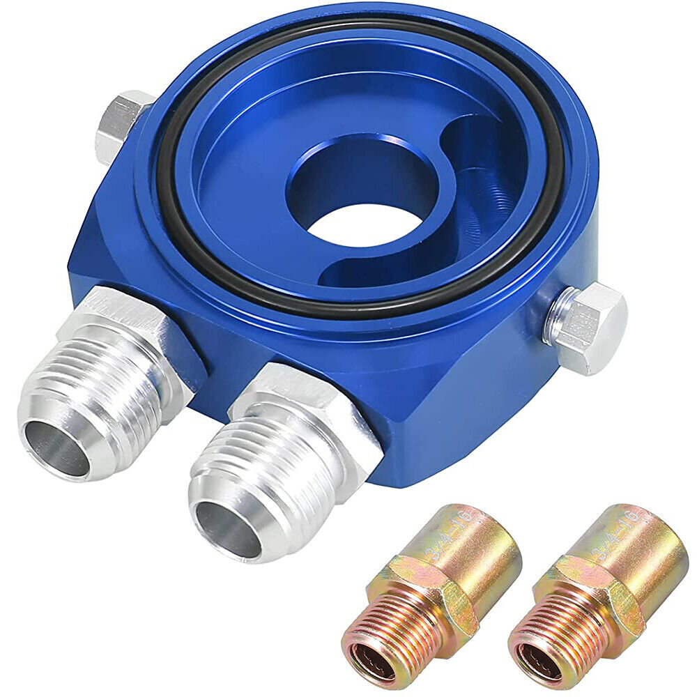 M20x1.5 Oil Gauge Turbo Filter Sandwich Cooler Adapter Plate Bypass Kit