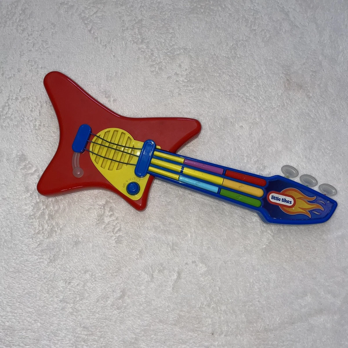 Vintage 90 s Little Tikes Pop Tunes Big Rocker Toy Electric Guitar Toy works