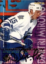 Dmitri Mironov Signed Auto 1994-95 Fleer card Toronto Maple Leafs