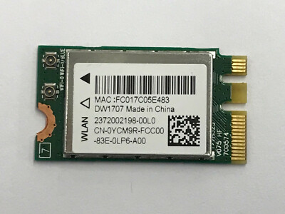 Genuine Dell DW1707 YCM9R Atheros QCNFA335 802.11b/g/n + BT4.0 NGFF 