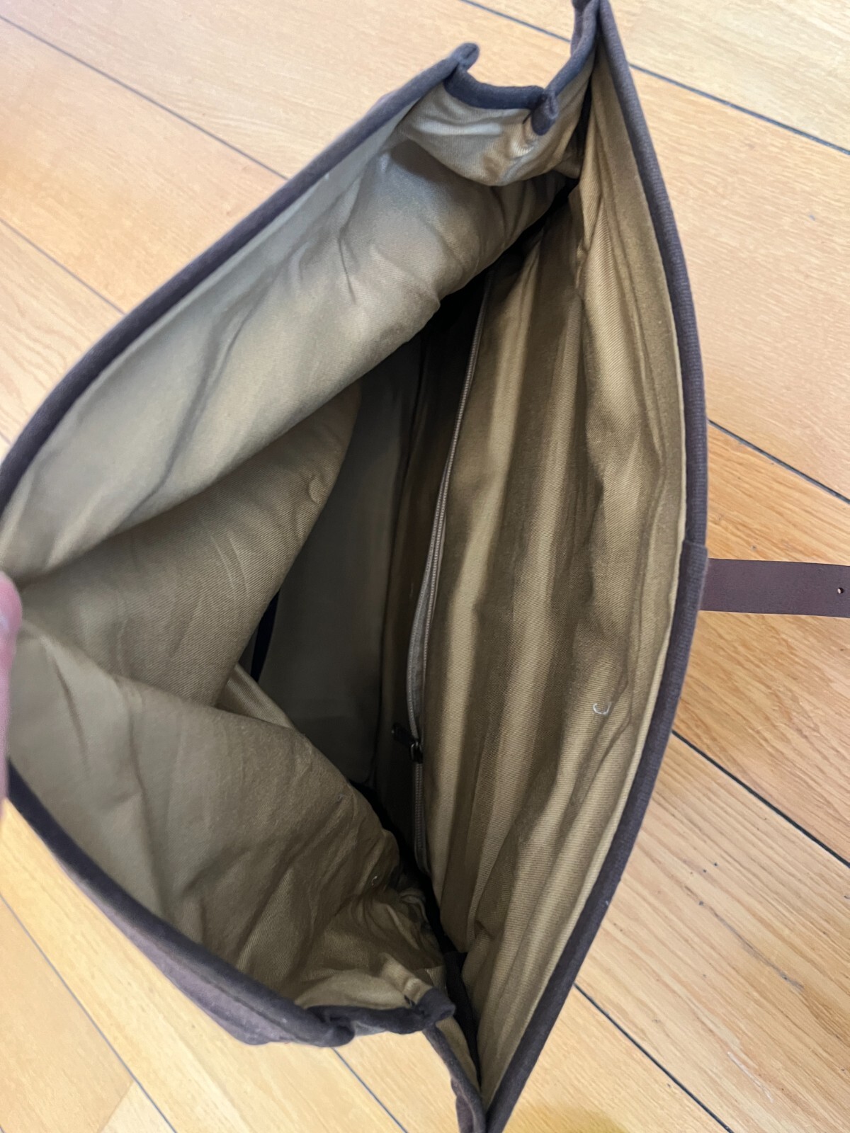 Brompton Roll Top Bag with Frame in Waxed Canvas rrp £120 eBay