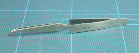 Expo 79056 No.56 Crosslock Tweezer with Curved Tips 4.5 Inch