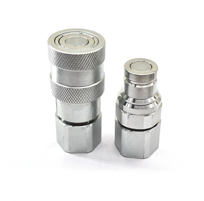 Flachfläche Schnellspanner hydraulische Kupplung SET 1/2'' BSP - Stecker & Buchse Kupplungen