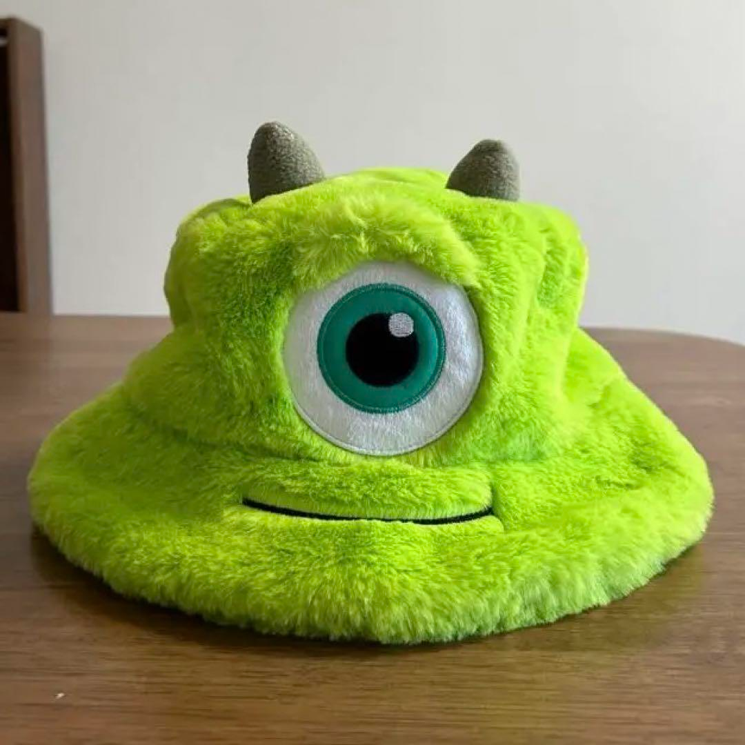 Tokyo Disney Resort Mike Wazowski Fluffy Bucket Hat Cap  display picture 2