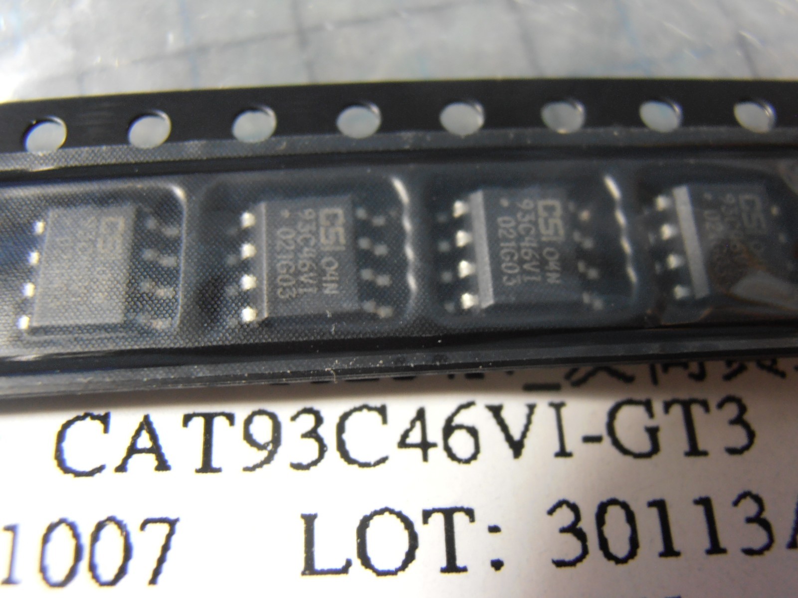 50PCS CAT93C46VI-GT3 1.8v~5.5v EEPROM 1Kb (128 x 8、64 x 16) 93c46 SO8 ...