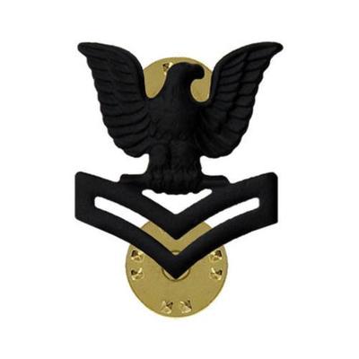 2ND CLASS PETTY OFFICER: PO2 REGULATION COLLAR DEVICE BLACK NAVY E5 MARINES