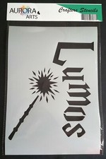 Stencil di Aurora Arts A4 Harry Potter Lumos 190mic Mylar stencil artigianale 220
